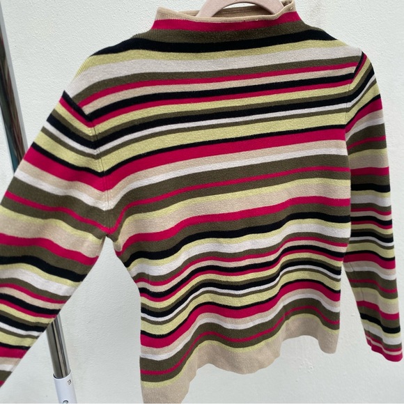 INC International Concepts Sweaters - Y2K Multicolor Striped Sweater Size Large